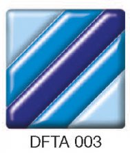 Фьюзинг квадрат DFTA 003 цвета синие полосы, 4 см
