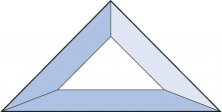 Бевелс AV13 треугольник 76 х 76 х 108 мм