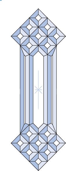Бевелс DB340 (19 элементов) 212 х 624 мм