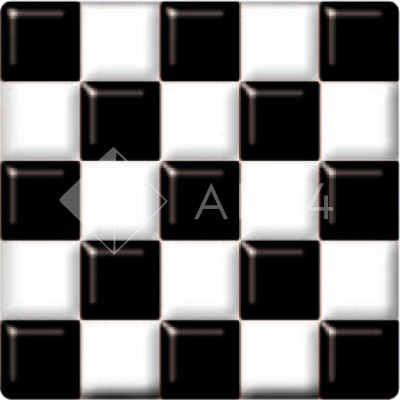 Фьюзинг квадрат DFTJ 005 бело-черного цвета, 6 см