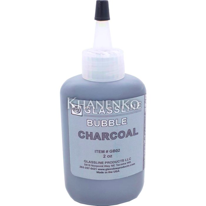 Краска для фьюзинга GlassLine эффект пузырей, черный (BUBBLE CHARCOAL) 56 г