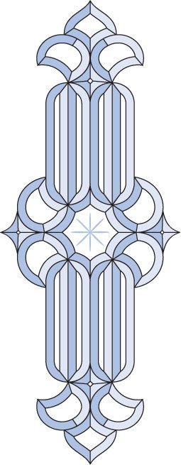 Бевелс AV342 (23 элемента) 286 х 737 мм
