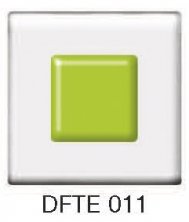 Фьюзинг квадрат DFTE 011 прозрачно-салатового цвета , 4 см 