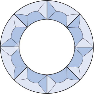 Бевелс AV82 дизайнерский (8 элементов) 127 х 127 мм