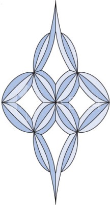 Бевелс AV345 (16 элементов) 292 х 552 мм