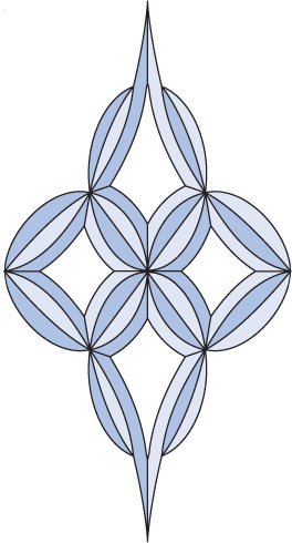 Бевелс AV345 (16 элементов) 292 х 552 мм
