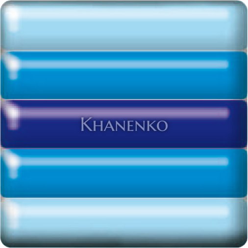 Фьюзинг квадрат DFTH 003 синего цвета, 6 см