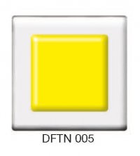 Фьюзинг квадрат DFTN 005 прозрачно-желтого цвета, 6 см