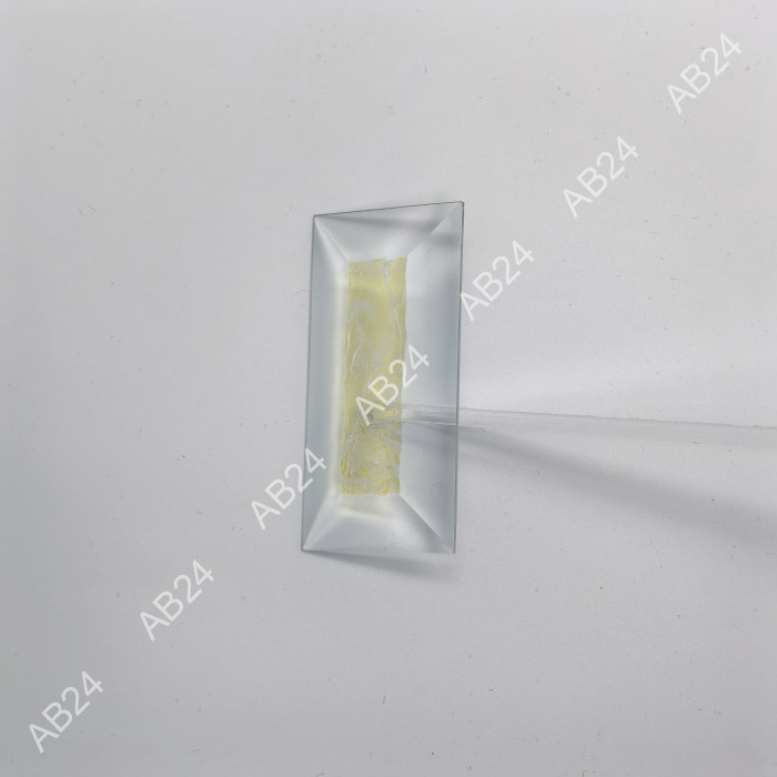 Бевелс AV221 дихроичный прямоугольник 76 х 38 мм желтый мороз