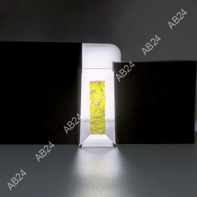 Бевелс AV221 дихроичный прямоугольник 76 х 38 мм желтый мороз