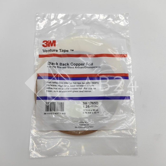 Медная фольга с черной подложкой 3M Venture Tape 4,76 мм