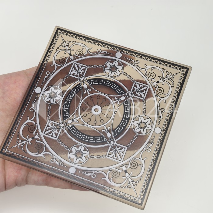 Декор стекла бронза 105 х 105 мм D65