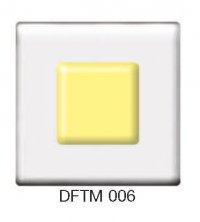 Фьюзинг квадрат DFTM 006 прозрачно-бледно-желтого цвета, 6 см