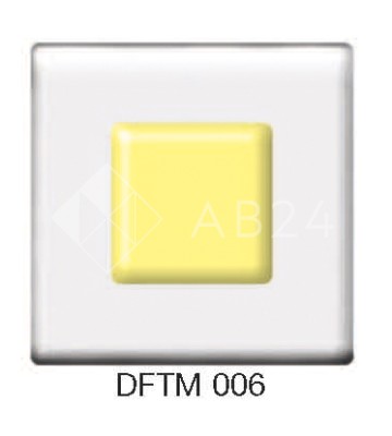Фьюзинг квадрат DFTM 006 прозрачно-бледно-желтого цвета, 6 см