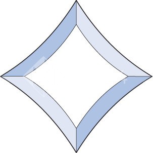 Бевелс AV172 звезда 125 х 125 мм