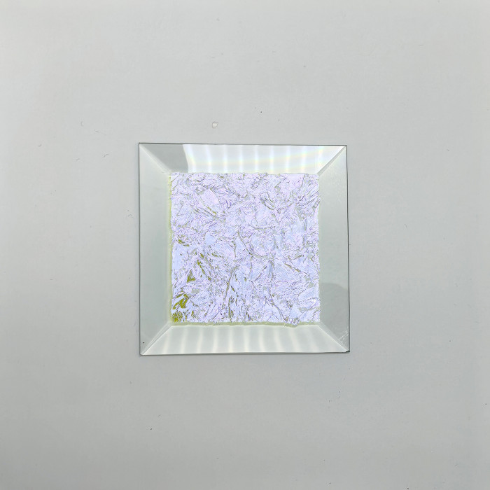 Бевелс AV19 дихроичный квадрат 76 х 76 мм желтый мороз