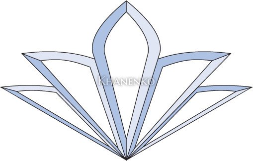 Бевелс AV351 (5 элементов) 250 х 159 мм