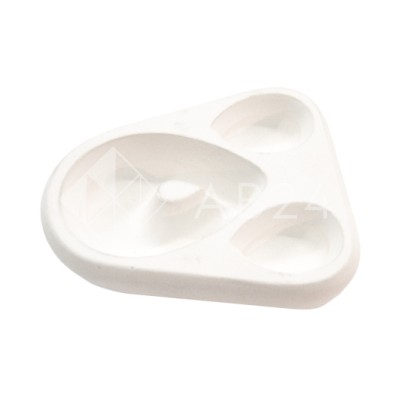 Форма для фьюзинга Капля с отверстием трехместная (бижутерия)