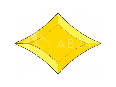 Бевелс AV167 gold звезда 112 x 80 мм