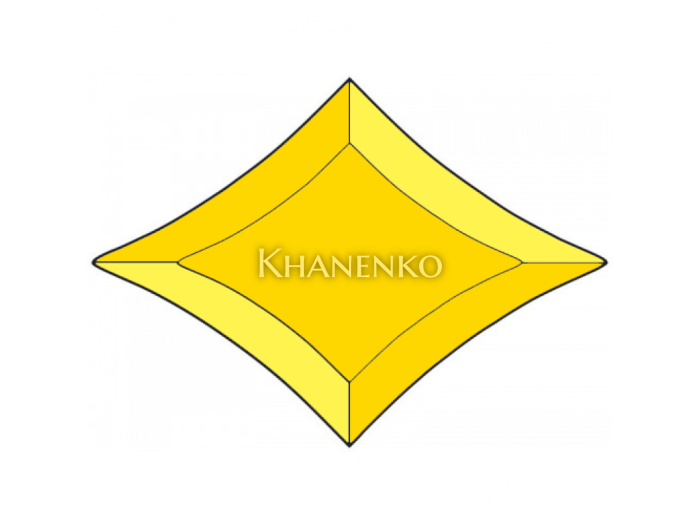 Бевелс AV167 gold звезда 112 x 80 мм