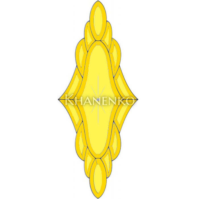 Бевелс AV170 gold (15 элементов) 276 x 679 мм