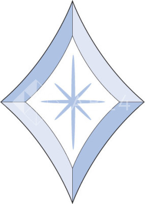 Бевелс AV176 звезда 136 х 190 мм