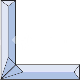 Бевелс AV262 угловой (2 элемента) 102 х 102 х 19 мм