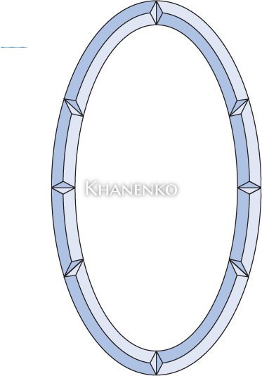Бевелс AV354 (8 элементов) 337 х 600 мм