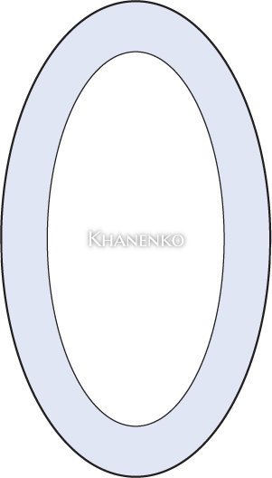Бевелс AV96 овал 76 х 127 мм