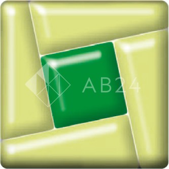 Фьюзинг квадрат DFTC 002 зеленого цвета, 4 см