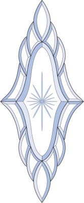 Бевелс AV97 дверной (15 элементов) 240 х 582 мм