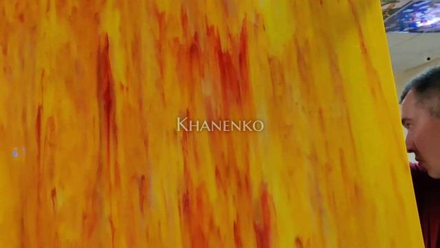 Стекло витражное AV 365-3S, целый лист - 78 х 96 cм.