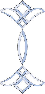 Бевелс AV265 (9 элементов) 216 х 452 мм