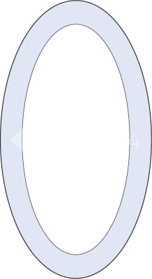 Бевелс AV358 овал 152 х 279 мм
