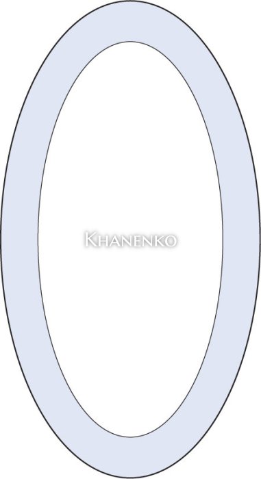Бевелс AV358 овал 152 х 279 мм