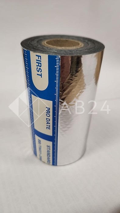 Фольга для горячего тиснения  100 мм, 120 м, серебряная