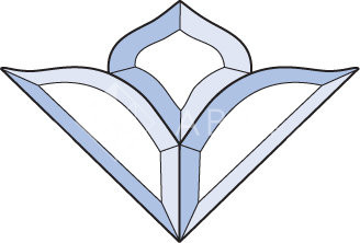 Бевелс AV267 (3 элемента) 192 х 130 мм