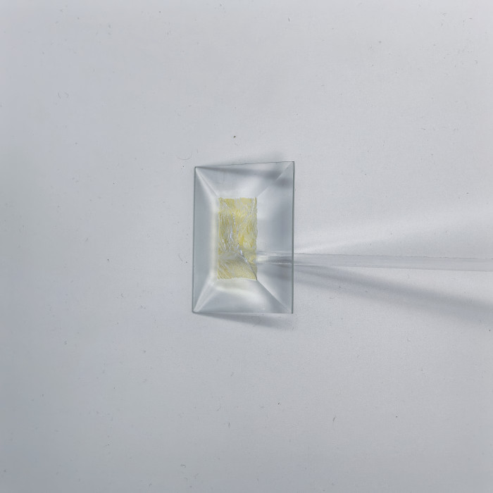 Бевелс AV220 дихроичный прямоугольник 51 х 38 мм желтый мороз