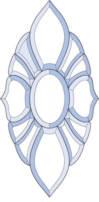 Бевелс AV08 дверной (13 элементов) 254 х 507 мм