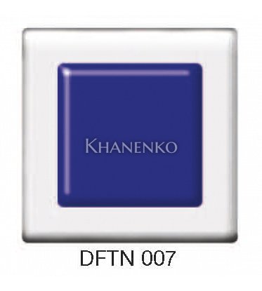 Фьюзинг квадрат DFTN 007 прозрачного насыщенно-синего цвета , 6 см