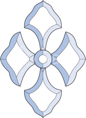 Бевелс AV183 дверной (5 элементов) 217 х 297 мм