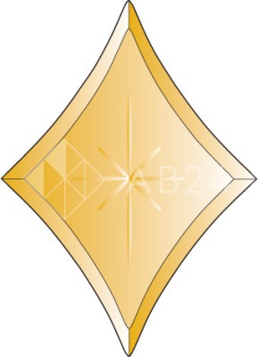 Бевелс AV270 звезда бронзовая 136 х 190 мм