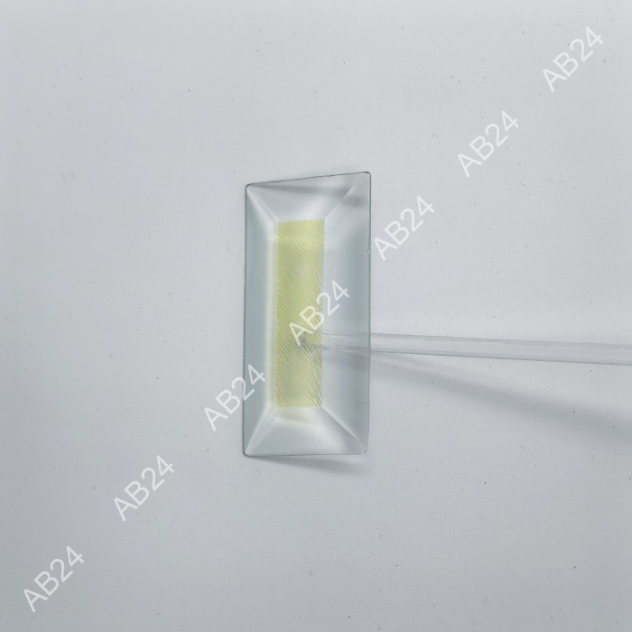 Бевелс AV221 дихроичный прямоугольник 76 х 38 мм желтая шиншилла