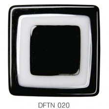 Фьюзинг квадрат DFTN 020 черно-белого цвета, 6 см