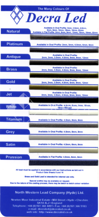 Свинцовая лента Decra Led Brass Satin 3 мм, 2х25 м (латунь матовая, старое золото)