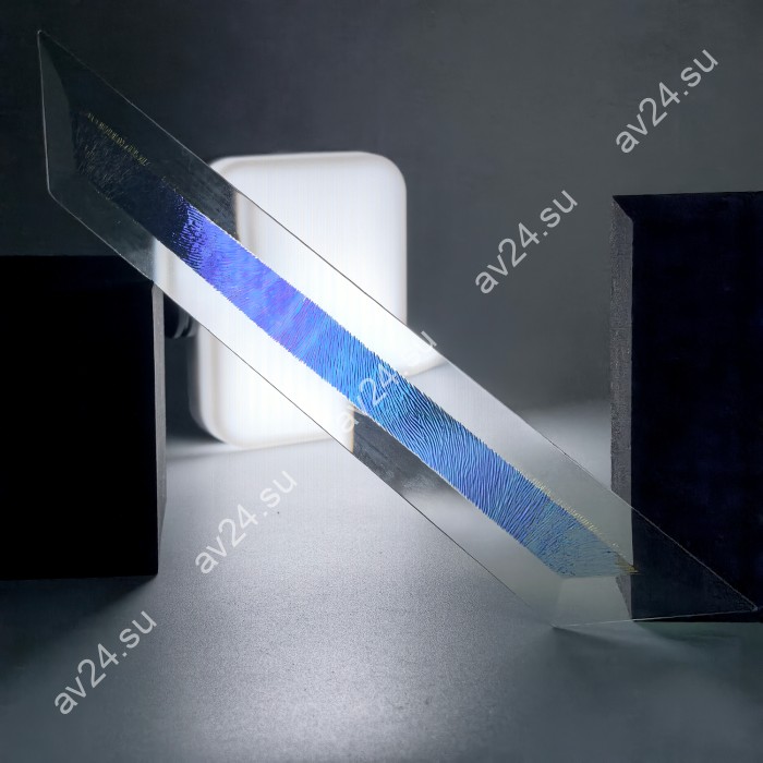 Бевелс AV121 дихроичный 36 х 267 мм синяя шиншилла