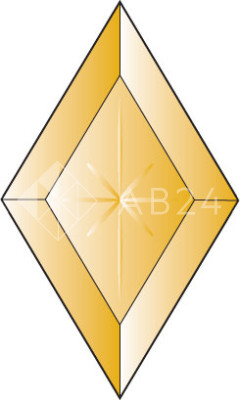 Бевелс AV273 ромб бронзовый 76 х 127 мм