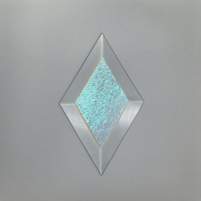 Бевелс AV17 дихроичный ромб 76 х 127 мм желтая шиншилла