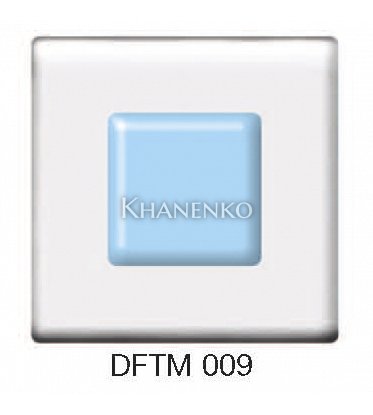 Фьюзинг квадрат DFTM 009 прозрачно-голубого цвета, 6 см