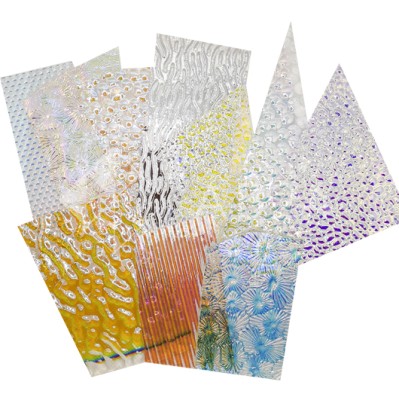 Дихроичное стекло для фьюзинга Wissmach Dichroic 96 COE прозрачная подложка, набор 226 г